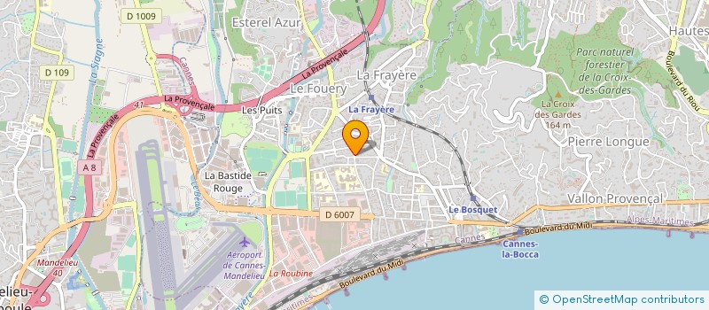localisation de l'entreprise TOP PRESSING à CANNES