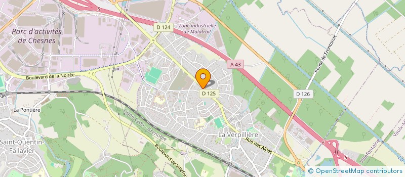 localisation de l'entreprise TOP RADIO à LA VERPILLIERE