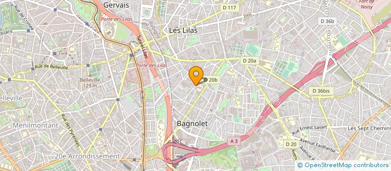 localisation de l'entreprise TOP RANK DE BAGNOLET  BAGNOLET
