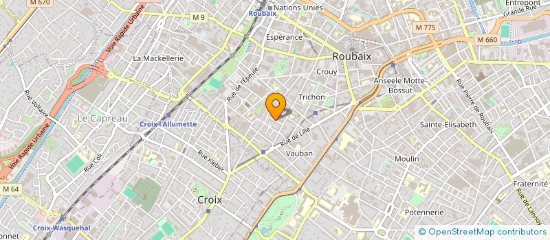 localisation de l'entreprise TOP'RENO  ROUBAIX