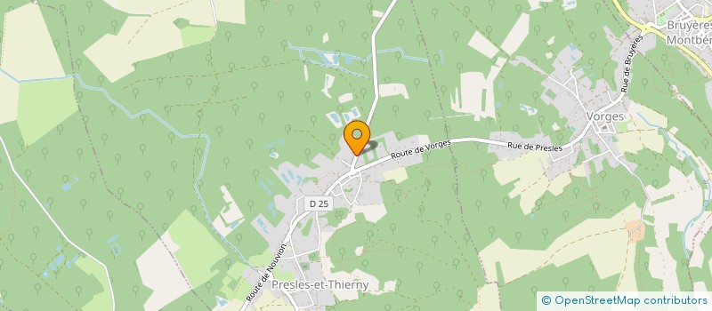 localisation de l'entreprise TOP RENOV' à BRUYERES-ET-MONTBERAULT