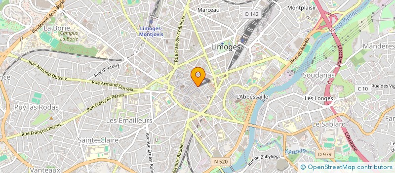 localisation de l'entreprise TOP RENOVATION à LIMOGES