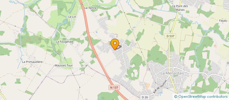 localisation de l'entreprise TOP'S CUISINES  TREILLIERES