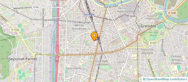 localisation de l'entreprise TOP SERVICE 38 à GRENOBLE