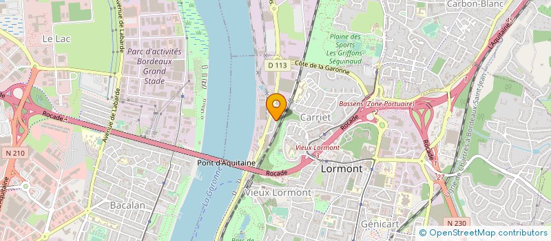 localisation de l'entreprise TOP SERVICE BIGANOS  LORMONT