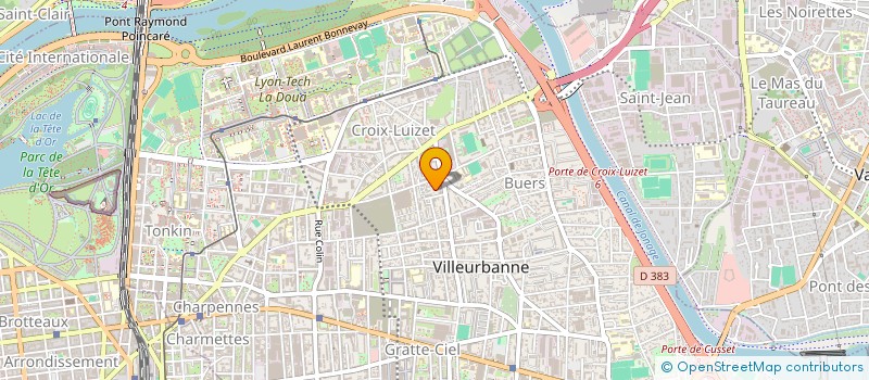 localisation de l'entreprise TOP SERVICES à VILLEURBANNE
