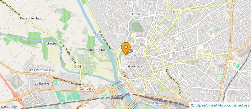 localisation de l'entreprise TOP SERVICES à BEZIERS