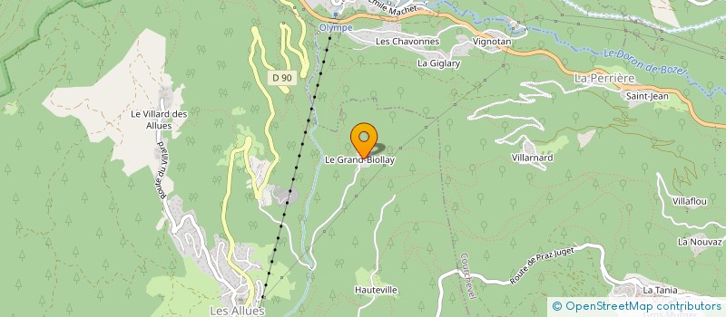 localisation de l'entreprise TOP SHOP à LES ALLUES