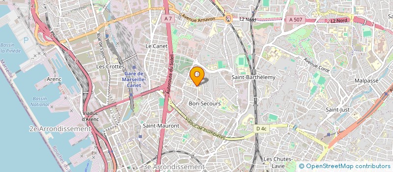 localisation de l'entreprise TOP SOINS à MARSEILLE