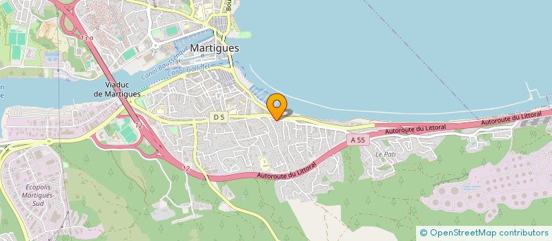 localisation de l'entreprise TOP SPORT DIF à MARTIGUES