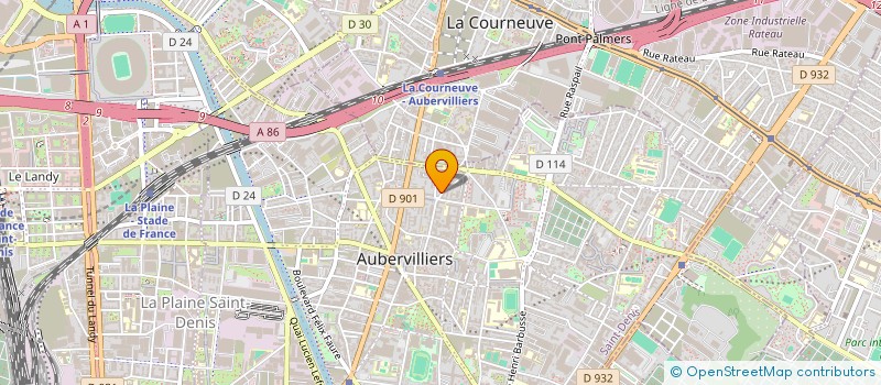 localisation de l'entreprise TOP STAR  AUBERVILLIERS