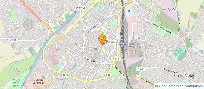 localisation de l'entreprise TOP STYLE à DOUAI
