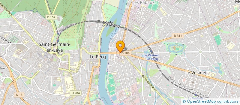 localisation de l'entreprise TOP SUSHI  LE VESINET