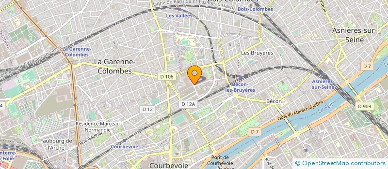 localisation de l'entreprise TOP TECH à COURBEVOIE