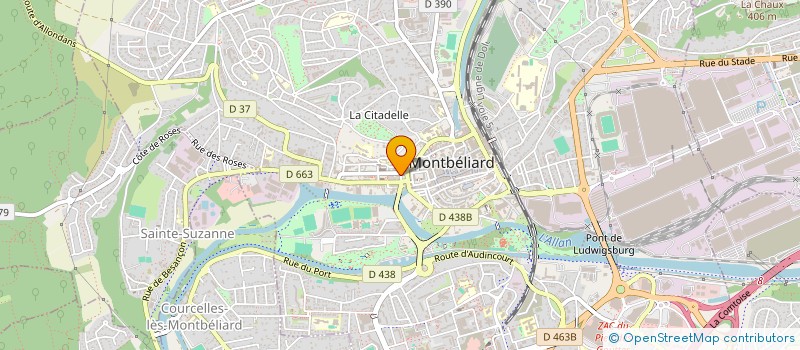 localisation de l'entreprise TOP TENDANCES à MONTBELIARD