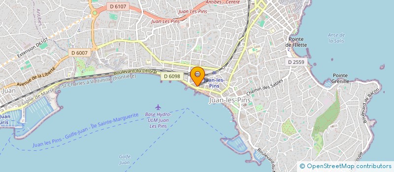 localisation de l'entreprise TOP TENNIS JUANNAIS à ANTIBES