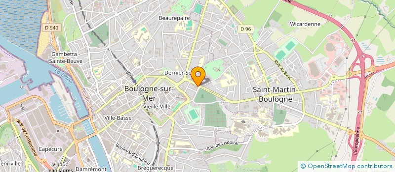 localisation de l'entreprise TOP TONIC SARL à BOULOGNE-SUR-MER