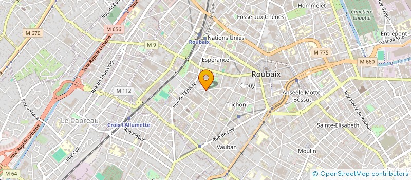 localisation de l'entreprise TOP TRANSPORT  ROUBAIX