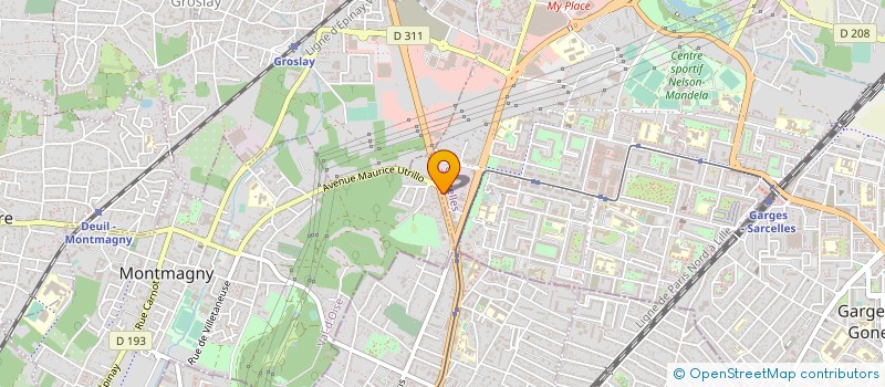 localisation de l'entreprise TOP'VEILLE à SARCELLES