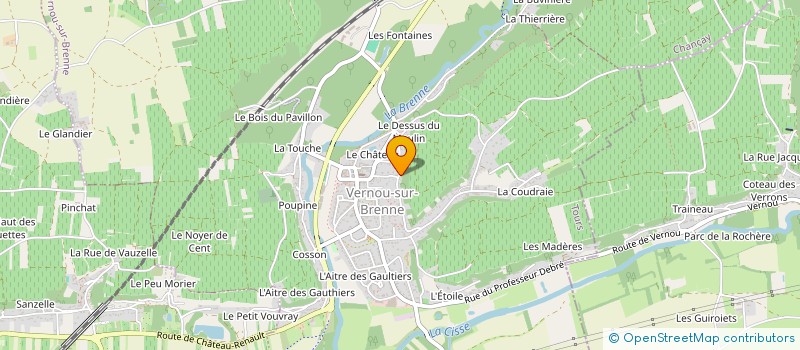 localisation de l'entreprise TOP VOITURE  VERNOU-SUR-BRENNE