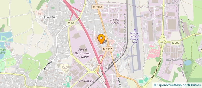 localisation de l'entreprise TOP VOYAGES à ANDREZIEUX-BOUTHEON