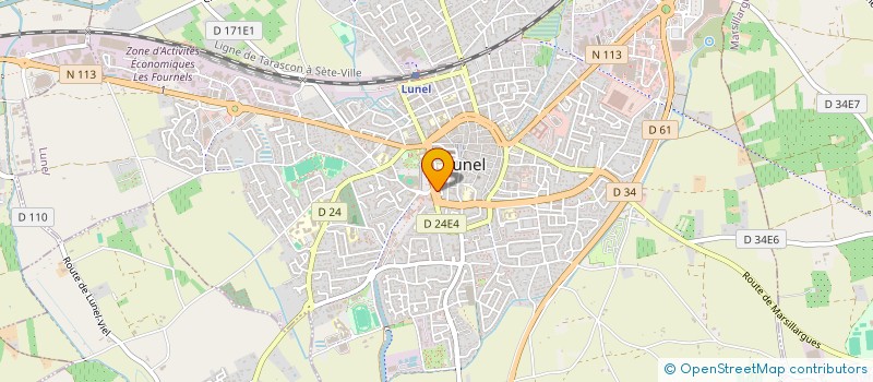 localisation de l'entreprise TOP VOYAGES à LUNEL