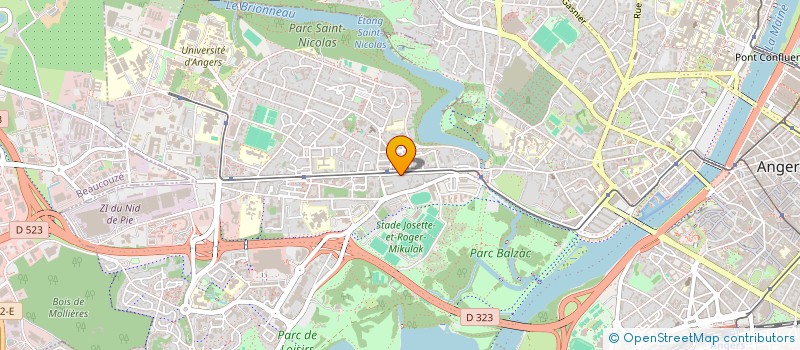 localisation de l'entreprise TOP WAVE à ANGERS