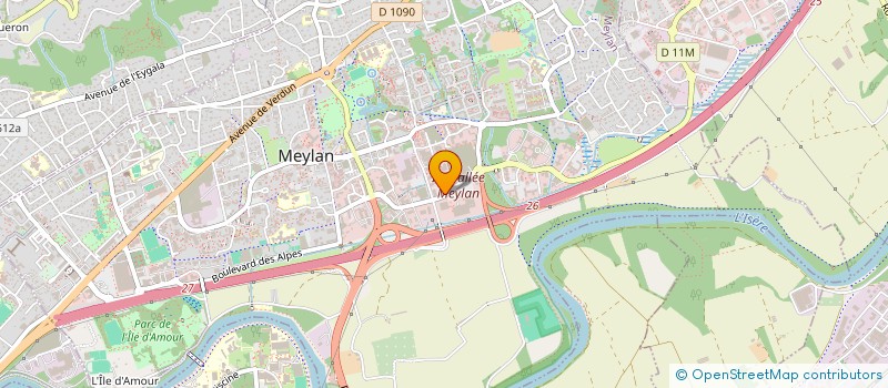 localisation de l'entreprise TOP WAVE à MEYLAN
