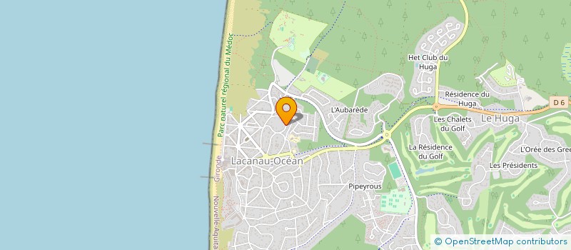 localisation de l'entreprise TOPA CREW  LACANAU