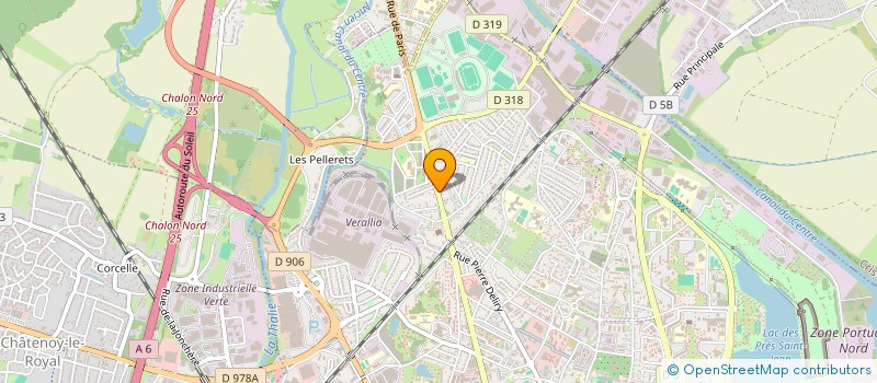 localisation de l'entreprise TOPAL à CHALON-SUR-SAONE