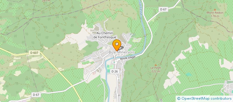 localisation de l'entreprise TOPANDCOM à BIZE-MINERVOIS