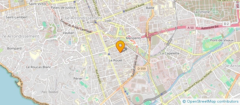 localisation de l'entreprise TOPAUTO  MARSEILLE