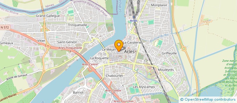 localisation de l'entreprise TOPAZE à ARLES