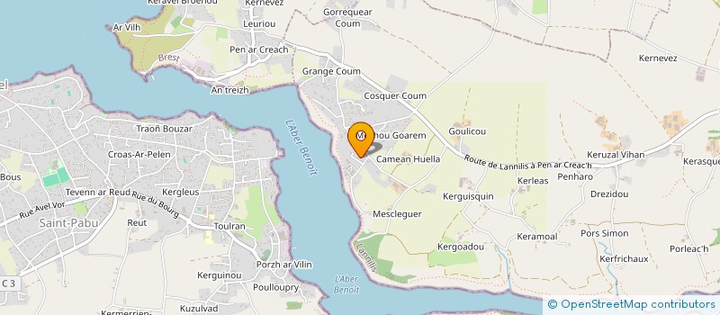 localisation de l'entreprise TOPAZE  LANNILIS