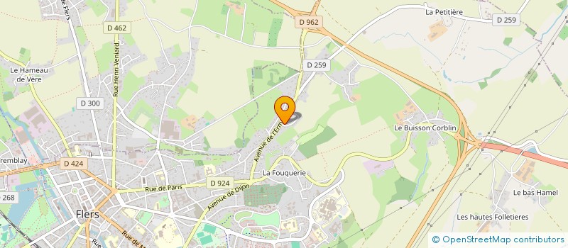 localisation de l'entreprise TOPAZE  FLERS