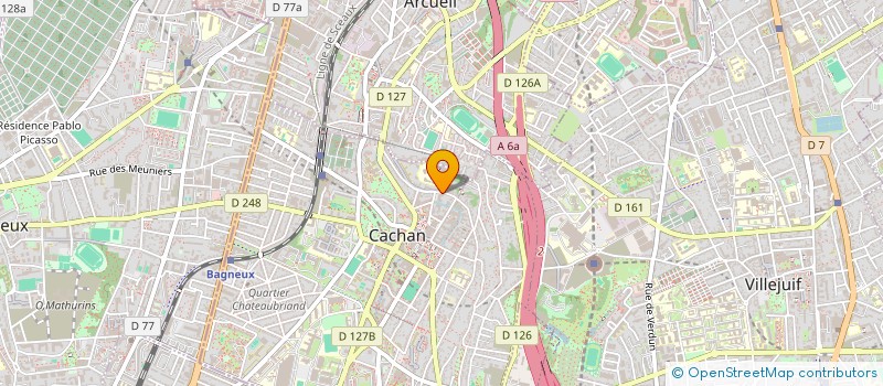 localisation de l'entreprise TOPAZE  CACHAN