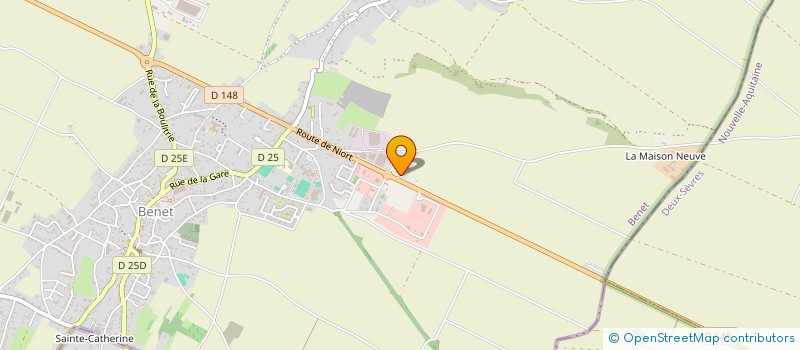 localisation de l'entreprise TOPAZE  BENET