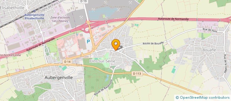 localisation de l'entreprise TOPAZE  FLINS-SUR-SEINE