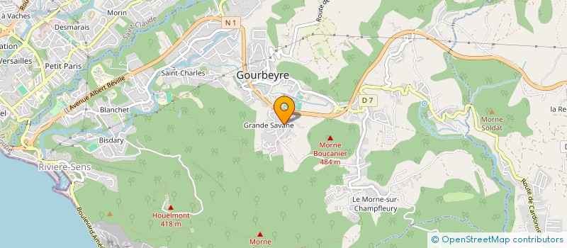 localisation de l'entreprise TOPAZE 7  GOURBEYRE