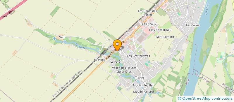 localisation de l'entreprise TOPAZE à TAVERS