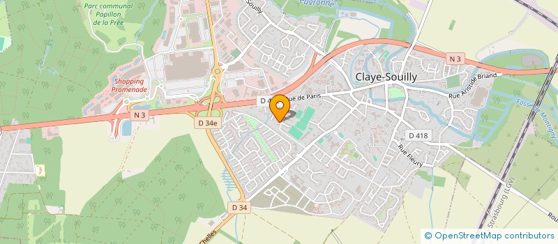 localisation de l'entreprise TOPAZE  CLAYE-SOUILLY