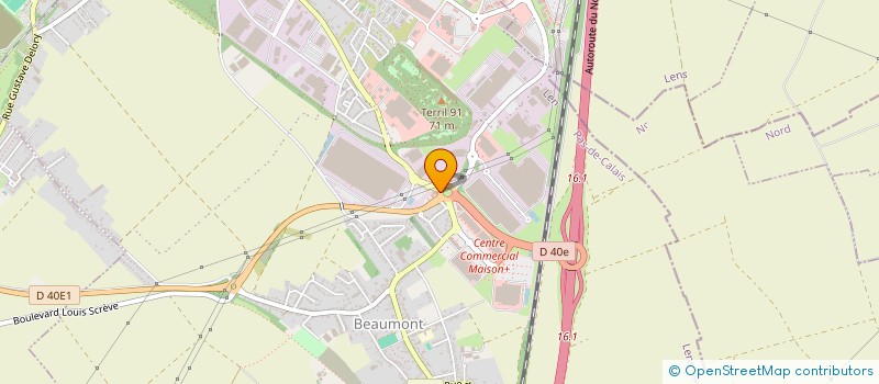 localisation de l'entreprise TOPAZE à HENIN-BEAUMONT