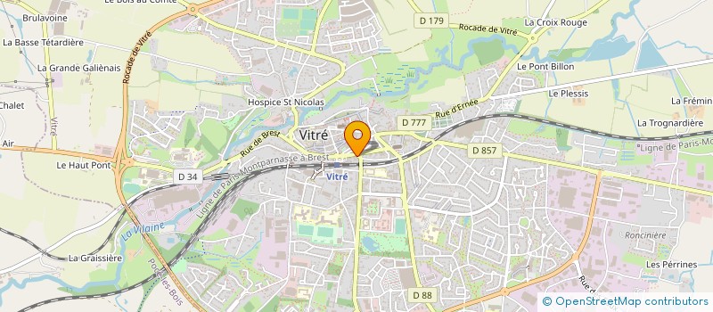 localisation de l'entreprise TOPAZE  VITRE