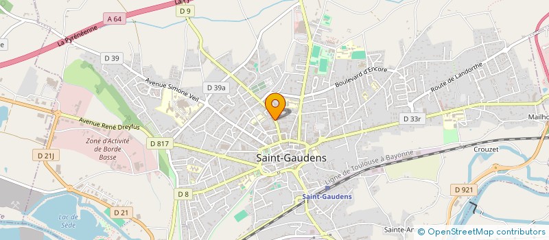 localisation de l'entreprise TOPAZE  SAINT-GAUDENS