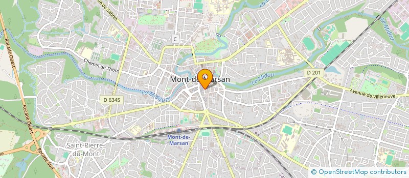 localisation de l'entreprise TOPAZE à MONT-DE-MARSAN