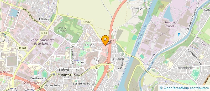 localisation de l'entreprise TOPAZE DEVELOPPEMENT SARL à HEROUVILLE-SAINT-CLAIR