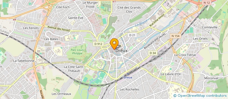 localisation de l'entreprise TOPAZE ET SAPHIR à DREUX