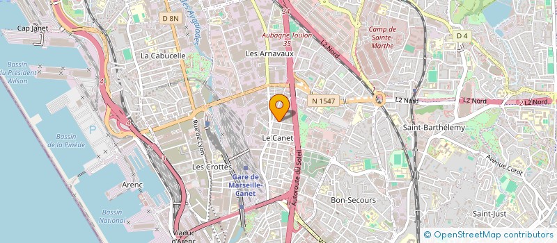 localisation de l'entreprise TOPAZE PRESTIGE à MARSEILLE