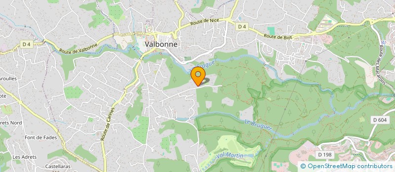 localisation de l'entreprise TOPAZE RIVIERA  VALBONNE