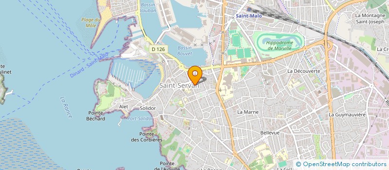 localisation de l'entreprise TOPAZE SAINT-SERVAN  SAINT-MALO
